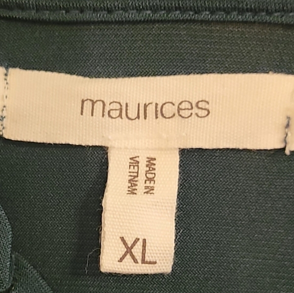 Women'a Maurices Dark Teal Blouse - Picture 3 of 6